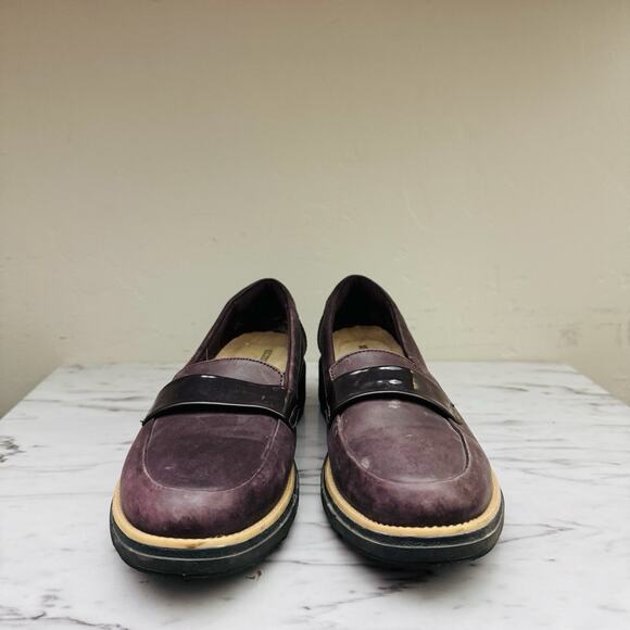 Clark’s Sharon Gracie Burgundy Loafer Women’s Size 7.5 - Picture 2 of 10